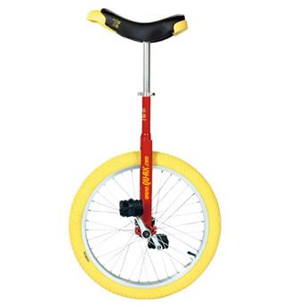 Monocycle QU-AX luxus 20´´ rouge pneu jaune