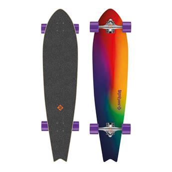 Longboard STREET SURFING fishtail sunset blur42´´