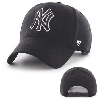 Casquette 47 CAP MLB NEW YORK YANKEES MVP SNAPBACK BLACK WHITE