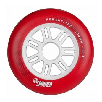 Roue roller en ligne POWERSLIDE Spinner 100mm/88a, matte red, Pcs.