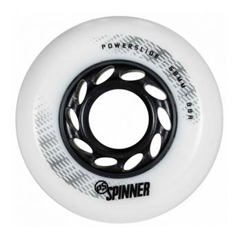 Roue roller en ligne POWERSLIDE Spinner 68mm/88a, matte white, 4-Pack