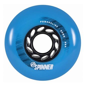 Roue roller en ligne POWERSLIDE Spinner 80mm/88a, blue, 4-Pack