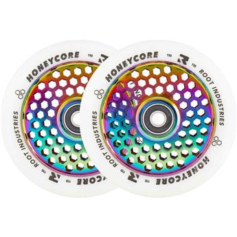 Root Honeycore Blanc 110mm Roue Trottinette Freestyle Pack de 2 Neochrome 110mm
