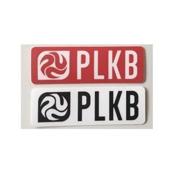 PLKB Sticker 8x2,67cm white (mat)