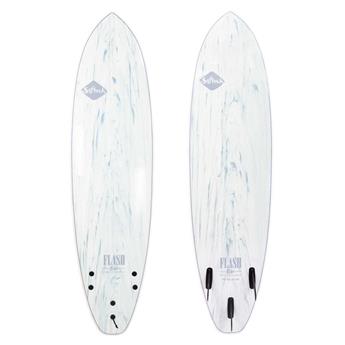 Planche de surf Softech Flash Eric Geiselman FCS II 5´7 White Marble