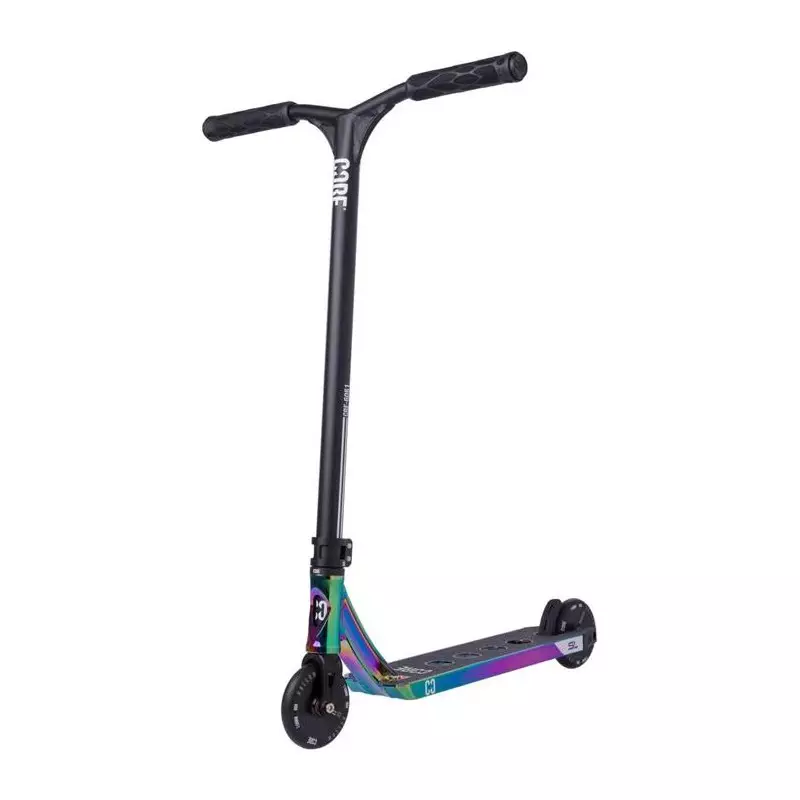CORE SL1 Deck Trottinette Freestyle 19.5 Neochrome - Plateforme Performante Pour Skate Park